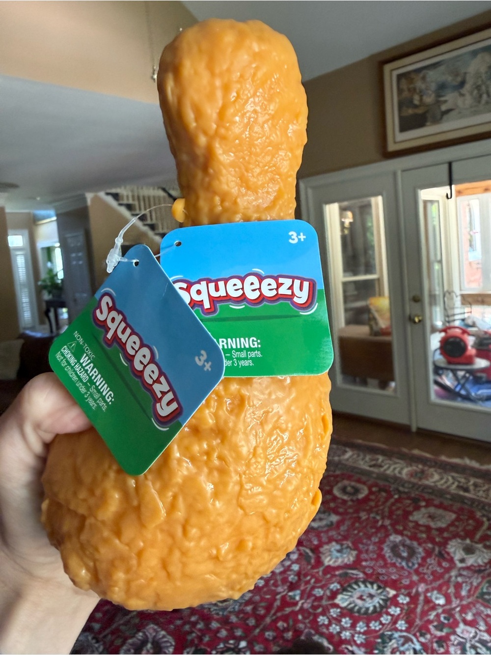 Squeeezy Chicken Leg Squeezable Toy